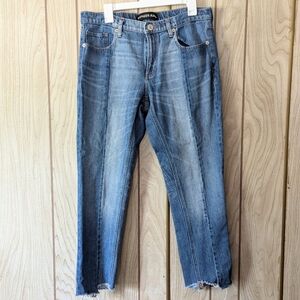 Express Two Tone Skinny Jeans